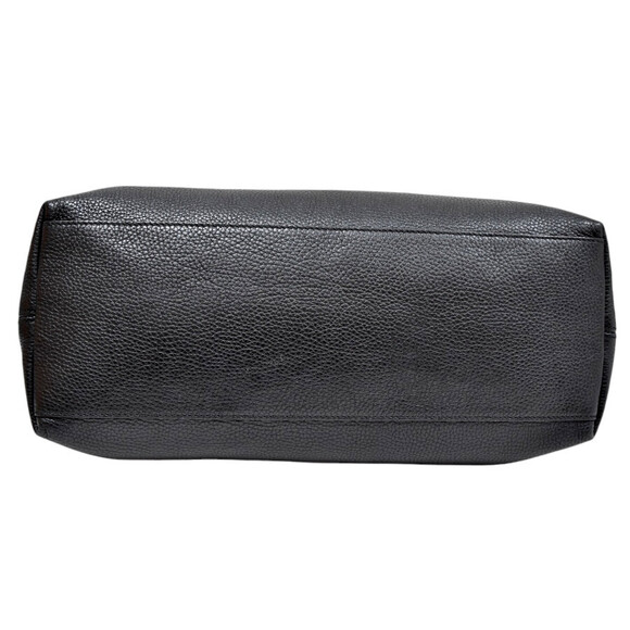 Gucci Soho Interlocking GG Tote Bag Chain Shoulder Strap Black Leather - Picture 4 of 9